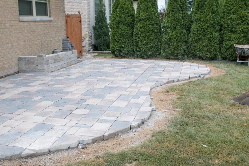 patio pavers in multi-colors