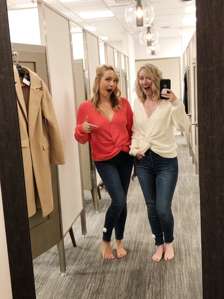 Sweaters and jeans from the Nordstrom Annivesary sale 2018
