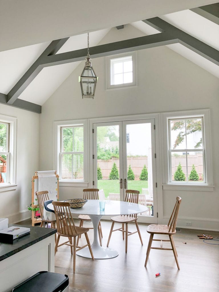 How high to hang a chandelier over a dining room table