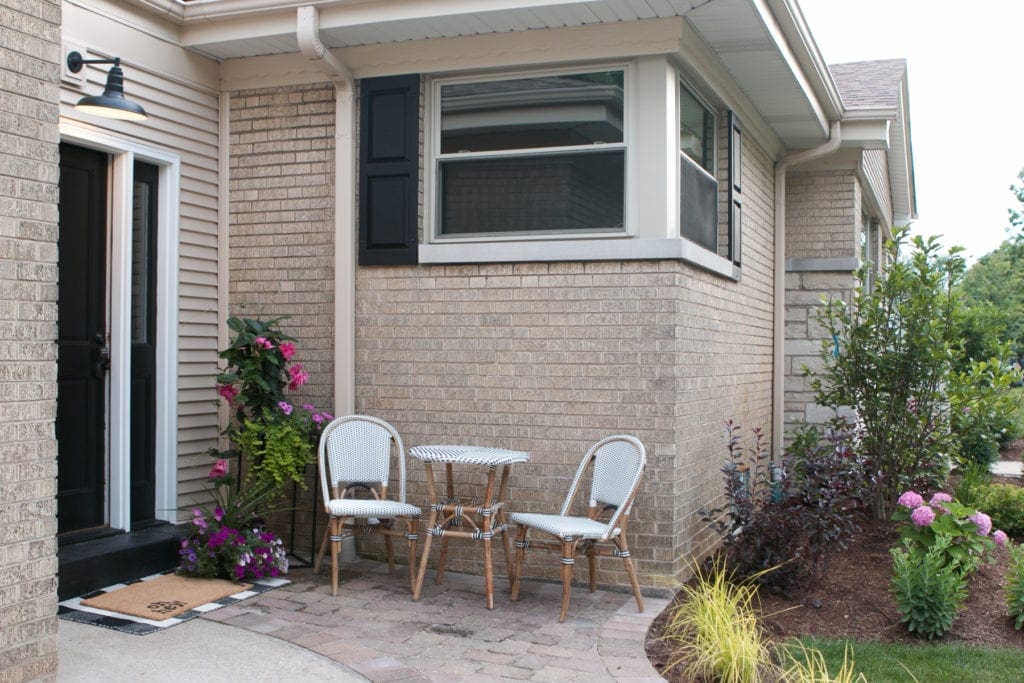 finding a small furniture set for a tiny patio