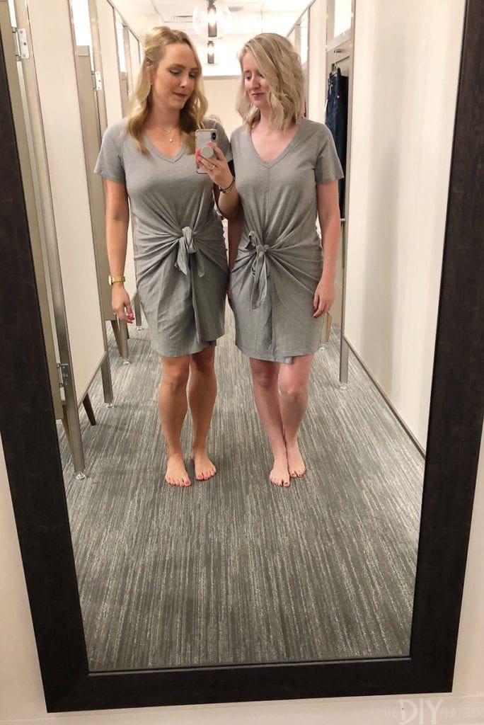 Tie-front t-shirt dress from Nordstrom