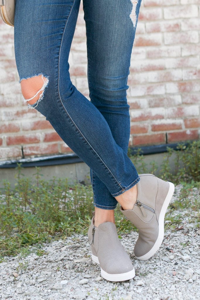 Sneaker wedges are comfortable, yet stylish for the everyday