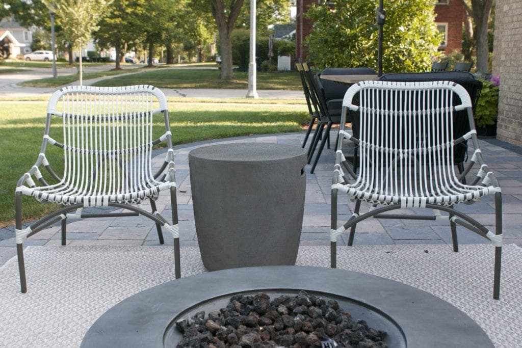 white stackable patio chairs from allmodern