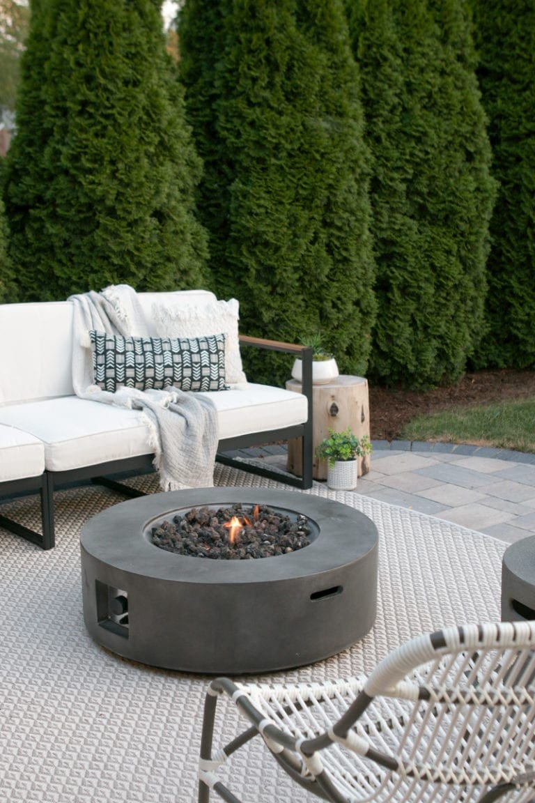 How To Hide a Propane Tank from a Patio’s Fire Pit