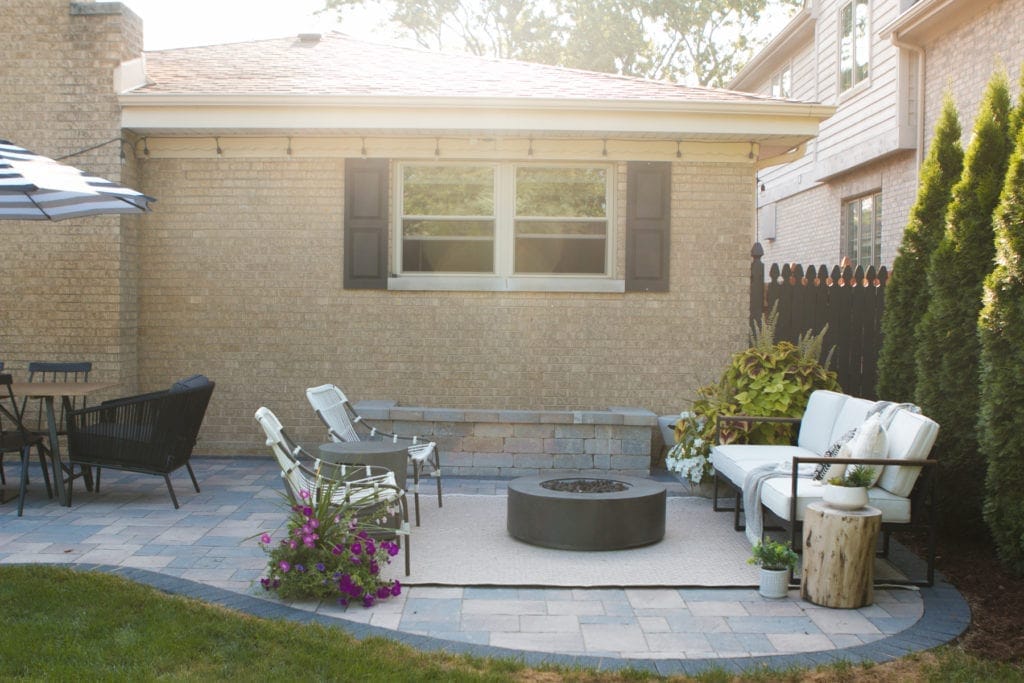 creating an outdoor patio