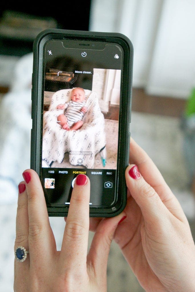 taking baby photos on your iphone