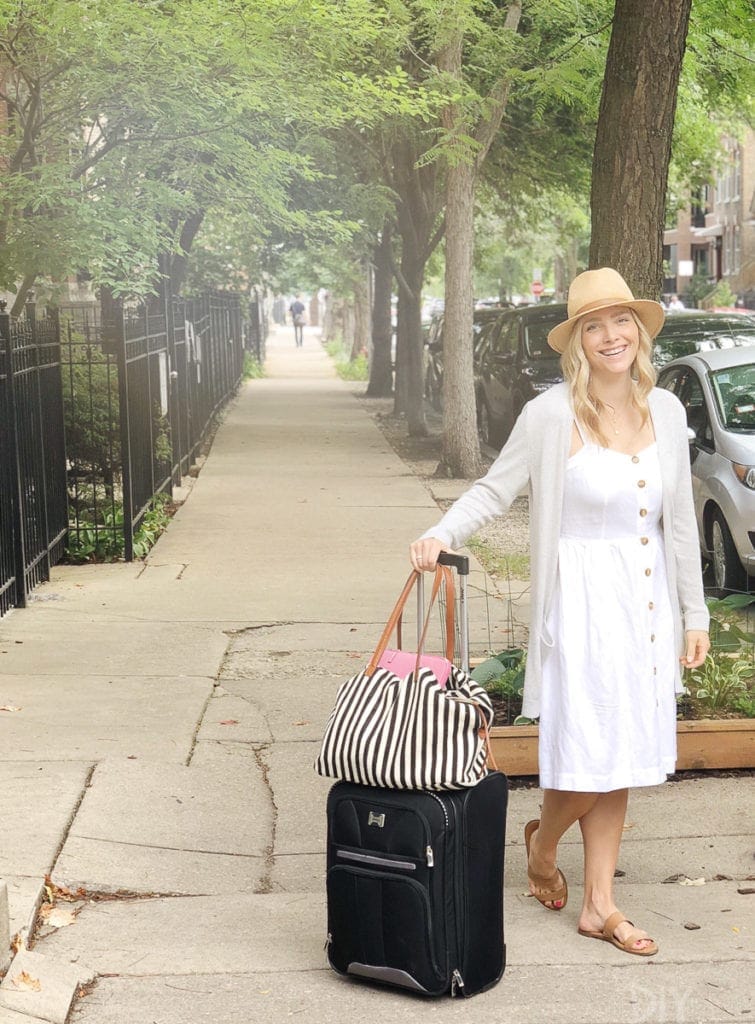 White summer dress to travel