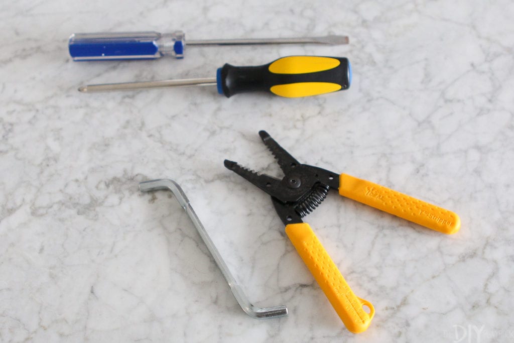 Supplies to replace a garbage disposal