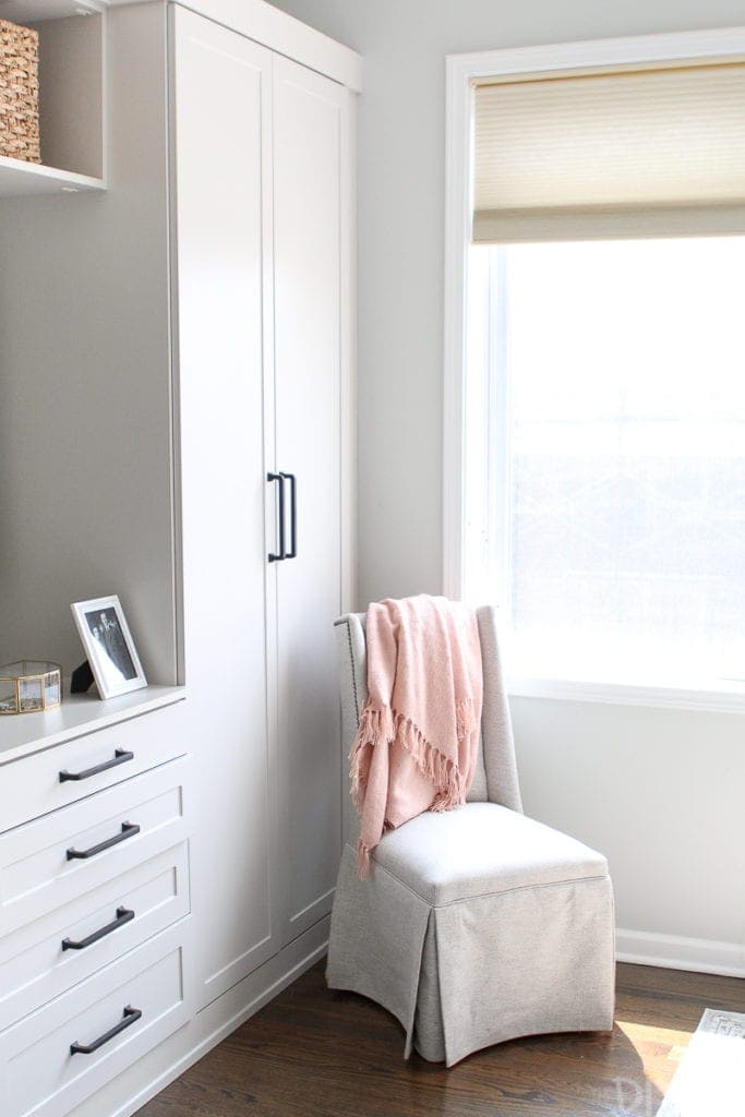 Upholstered chair for extra bedroom seating