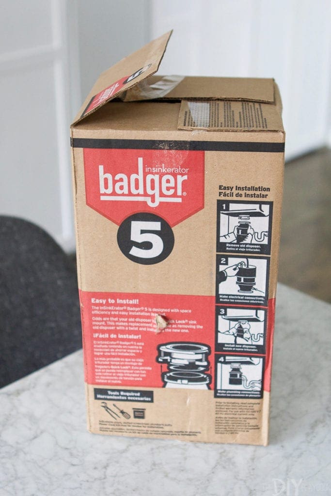 Insinkerator badger 1/2hp garbage food waste disposer