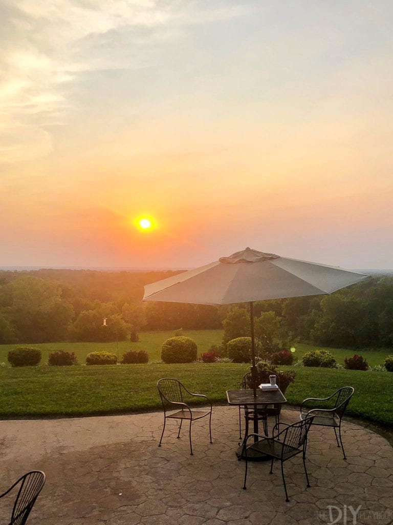 Bed and breakfast sunset