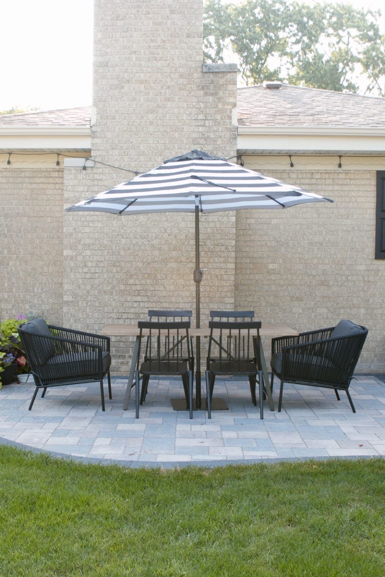 Outdoor dining space
