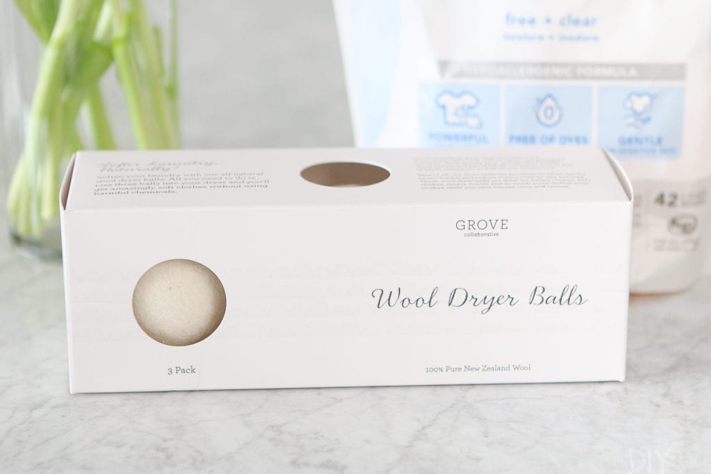 Using wool dryer balls to do laundry