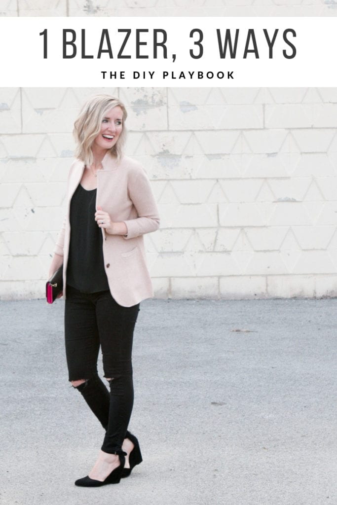 styling one j. crew factory fall blazer 3 ways