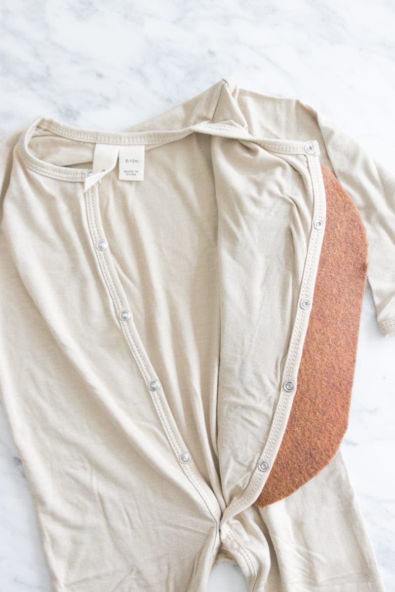easy steps for a baby hot dog costume