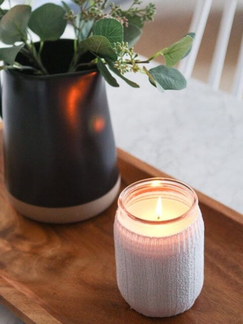 fall candle holder