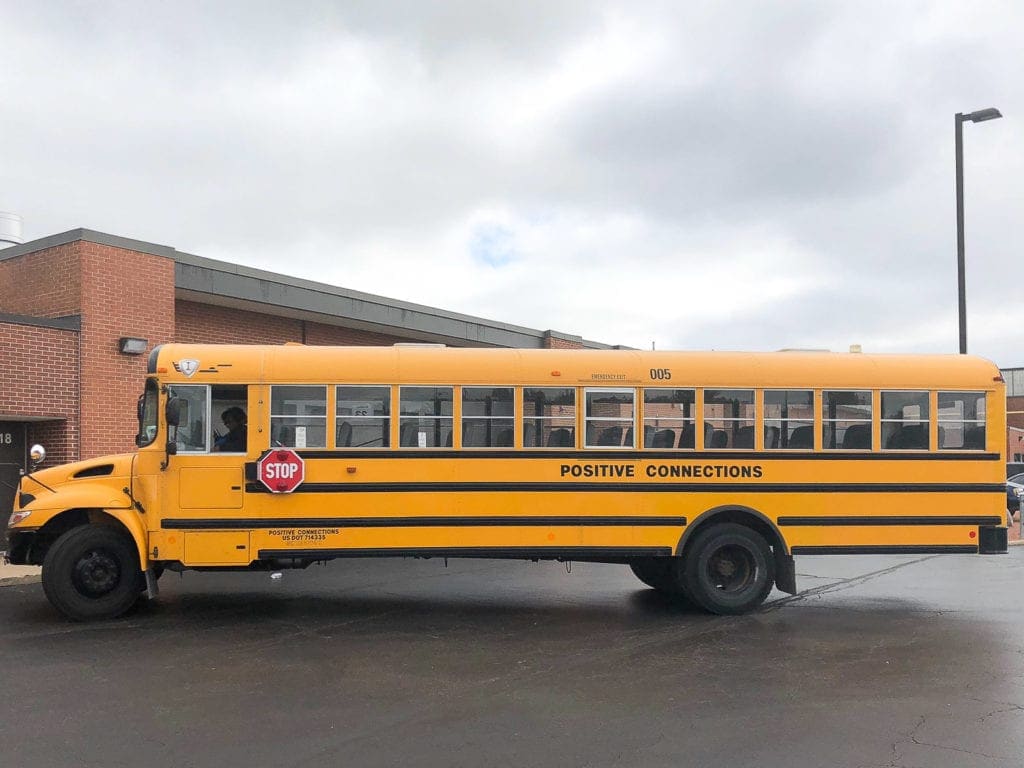 high school school bus