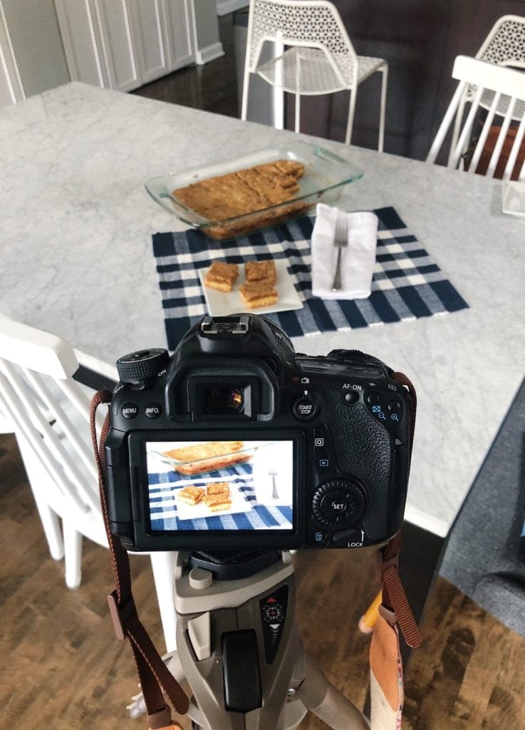 behind the scenes taking photographs