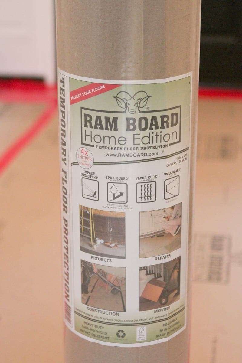 covering floors for kitchen demo
