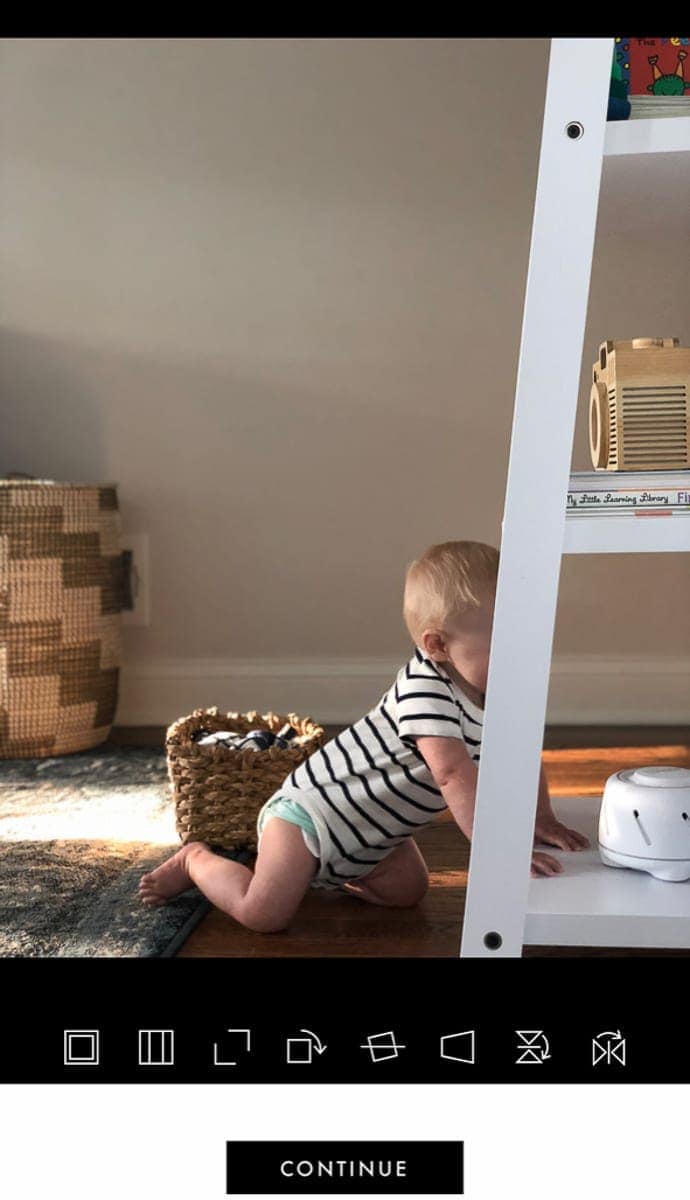 editing baby photos with a color story