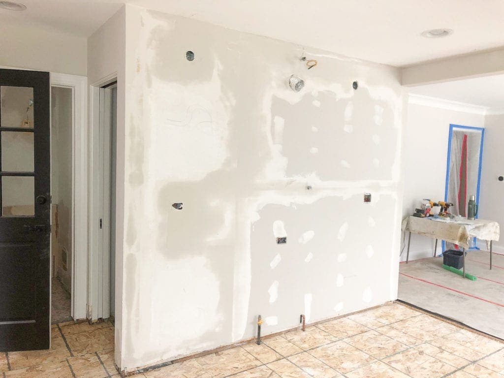 drywall progress