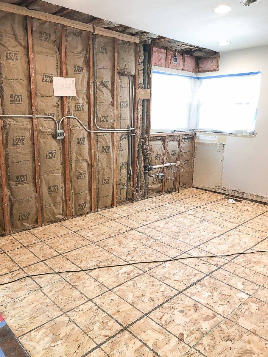 insulation in the kitchen