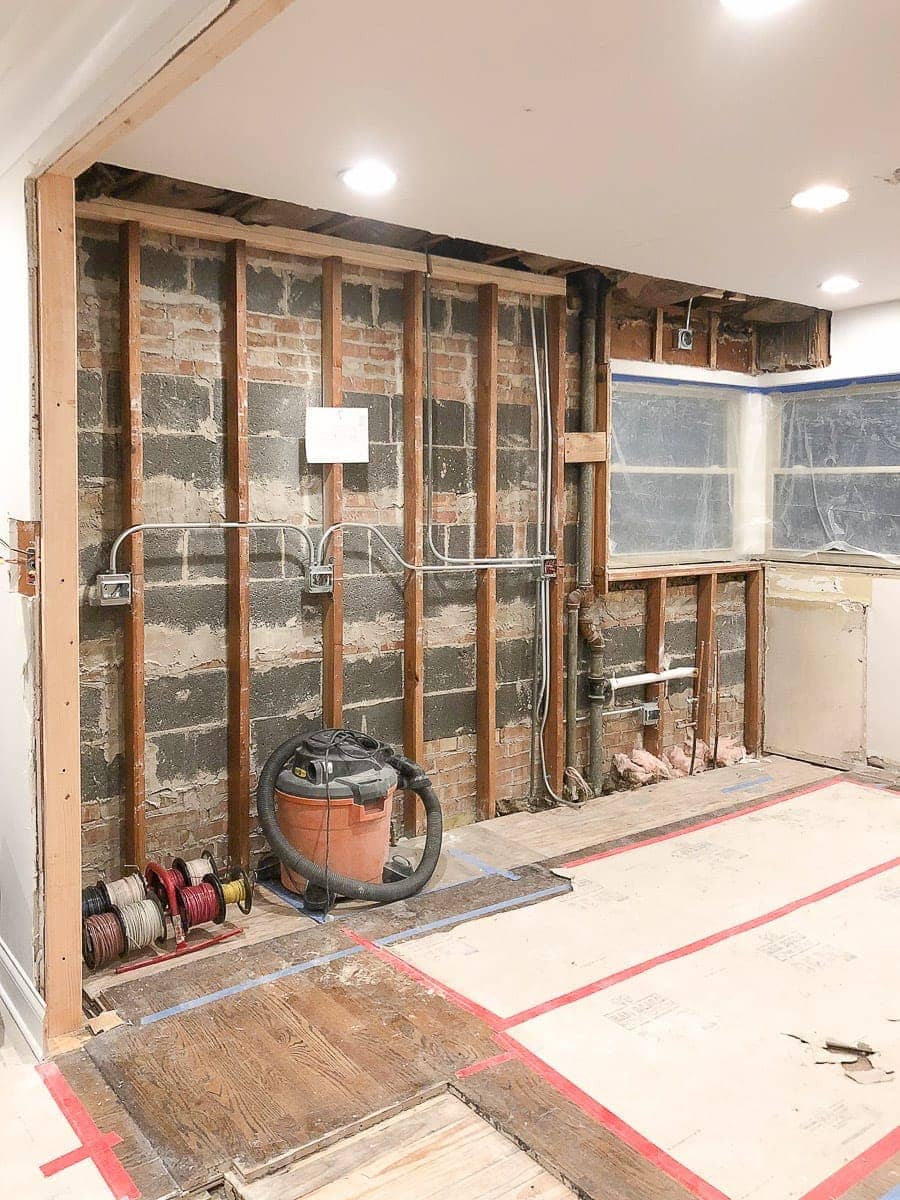 kitchen makeover before insulation