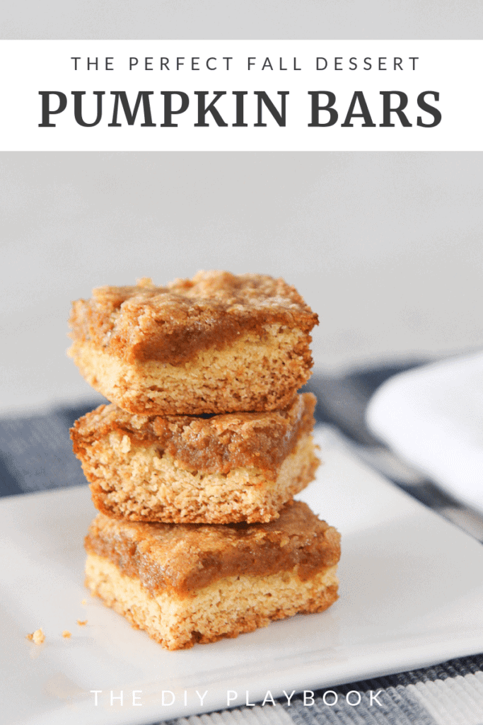 how to make pumpkin bars for a fall dessert