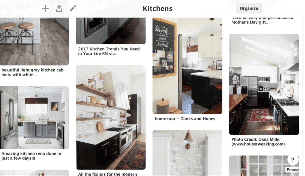 kitchen pins from pinterest