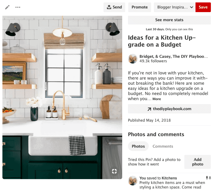 using ideas from pinterest boards in designing