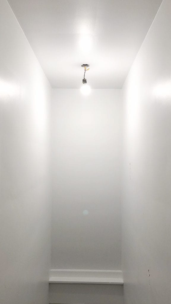 light in the basement stairwell