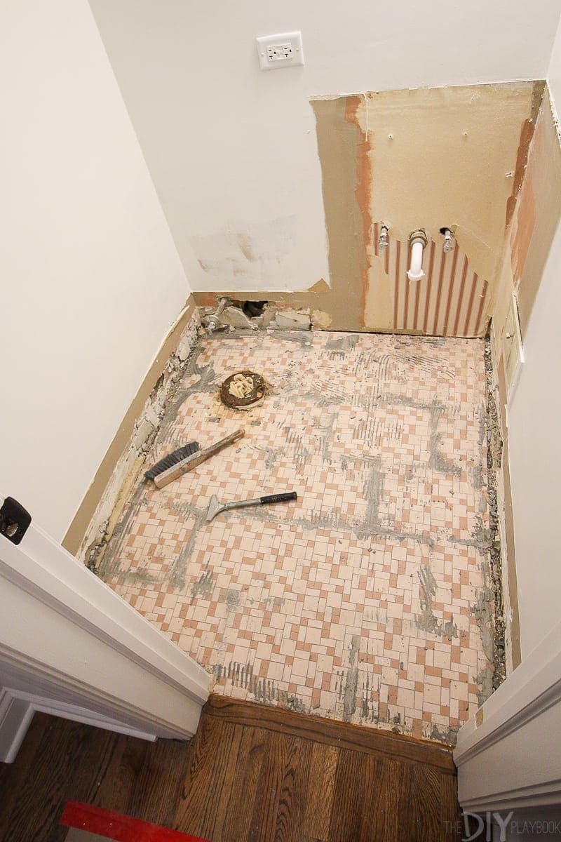 bathroom reno progress