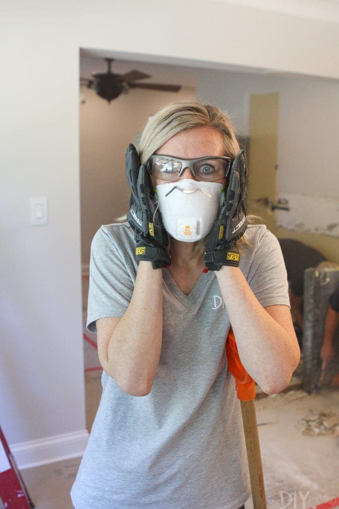 how to stay safe during kitchen demo