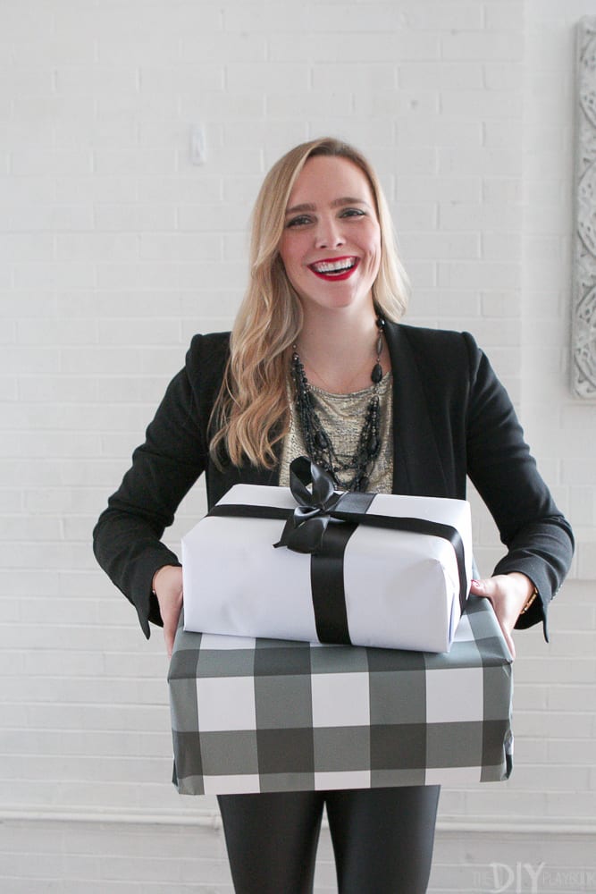 Beautifully wrapped gifts are ready to go