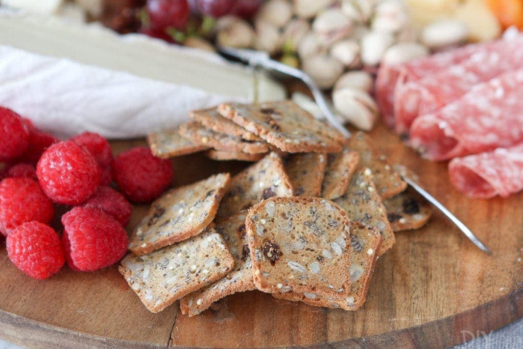 Raisin rosemary crackers from Trader Joe's