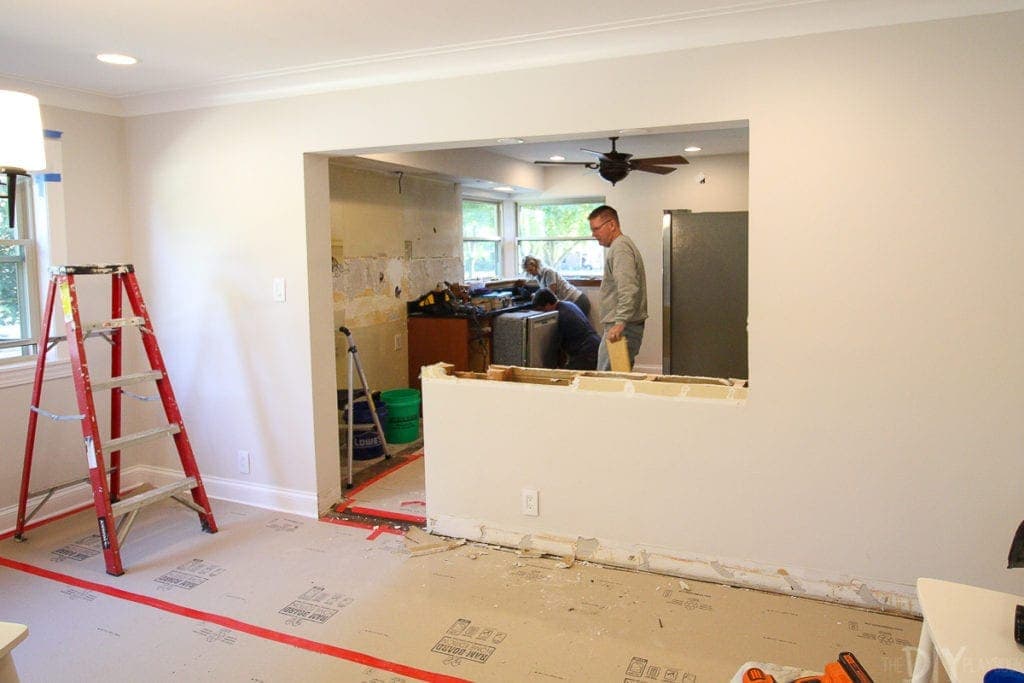 kitchen before demo