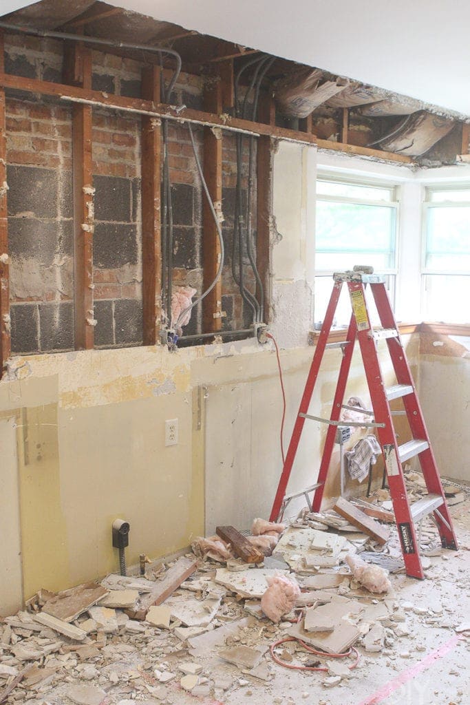 how to demo a kitchen from start to finish