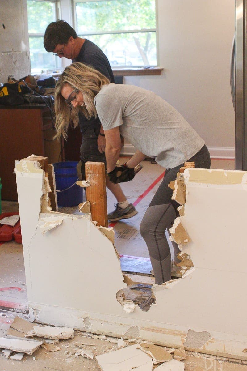 Tips for demoing a kitchen