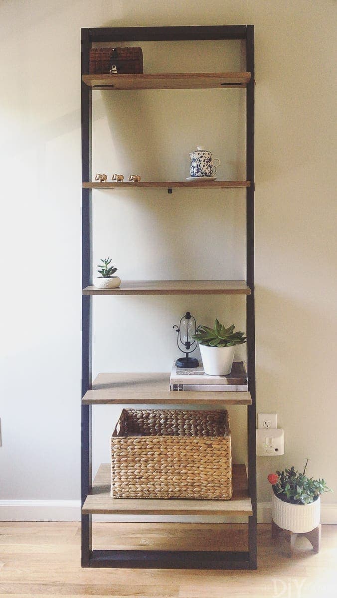bookshelves before styling