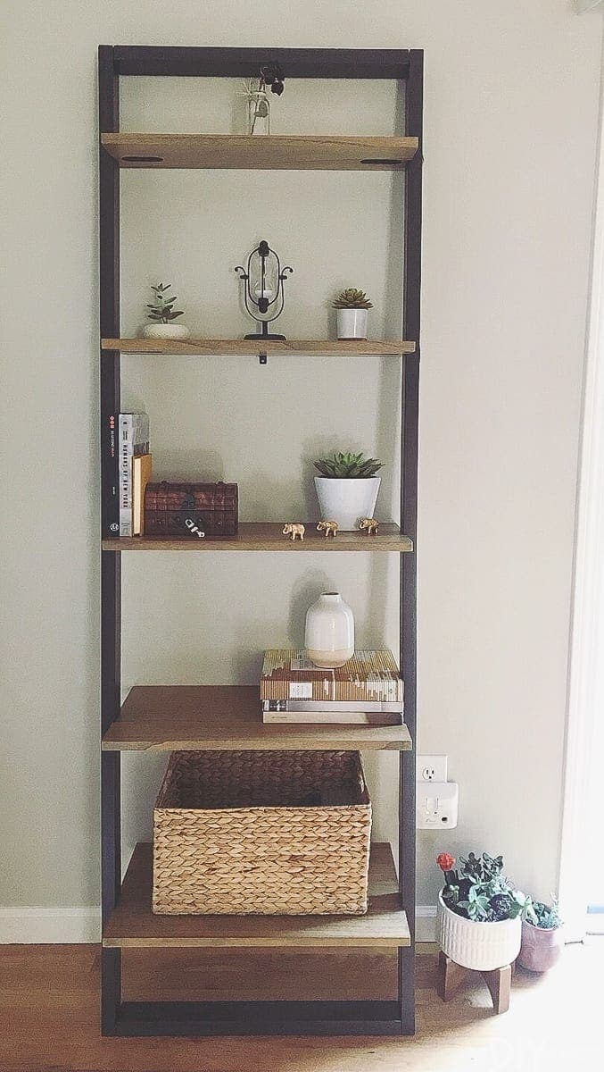 bookshelves before styling