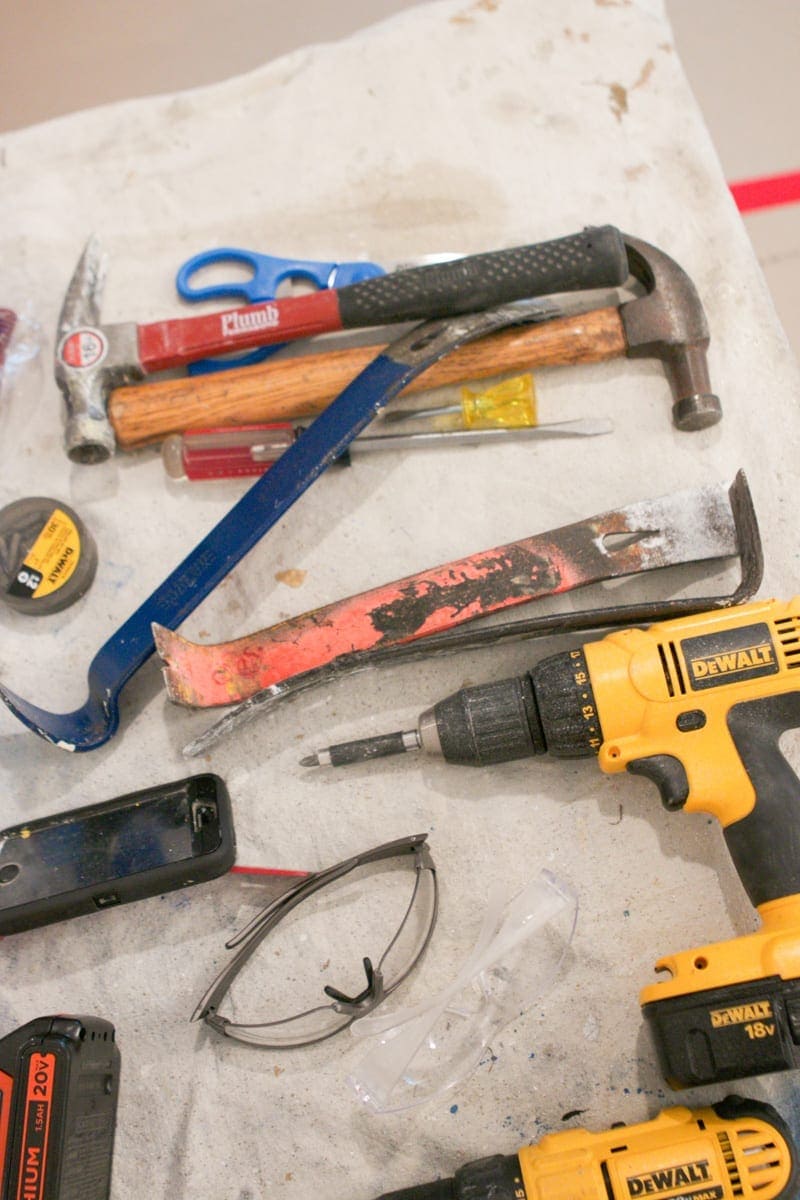 how to stay organized during kitchen demo