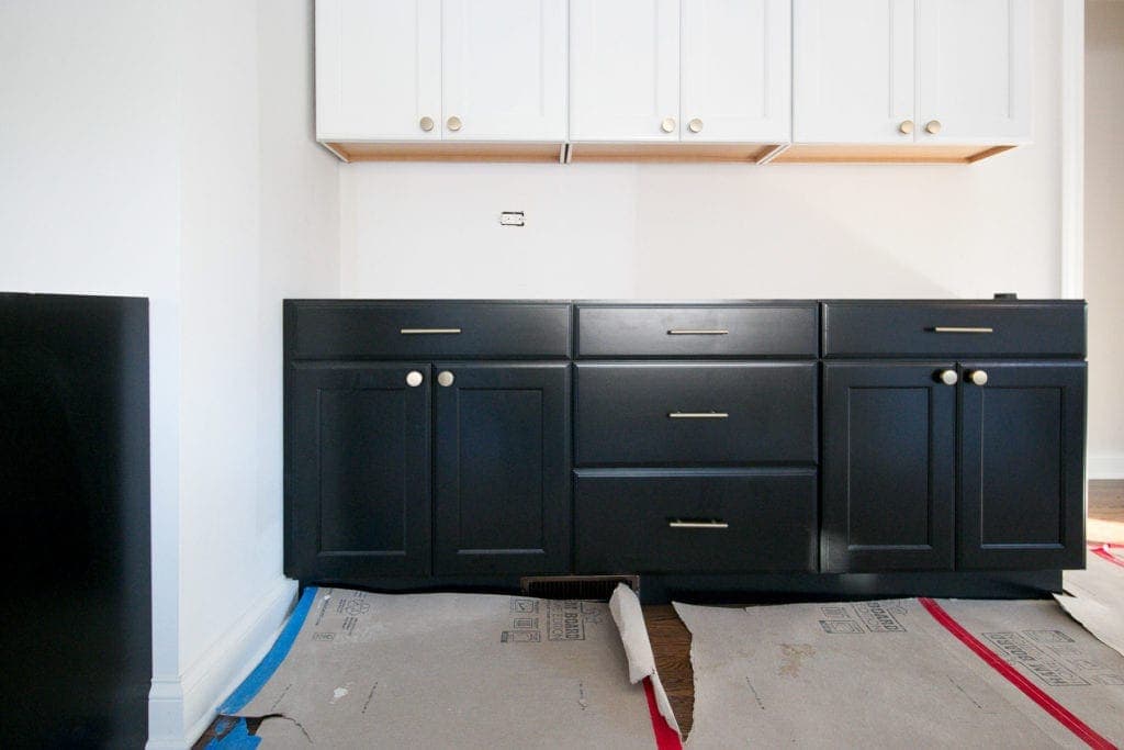 preparing a kitchen for kitchen backsplash tile