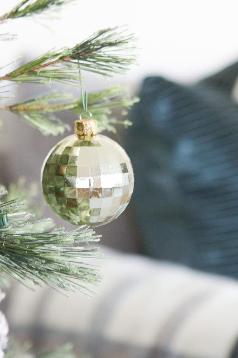 gold disco ball ornament