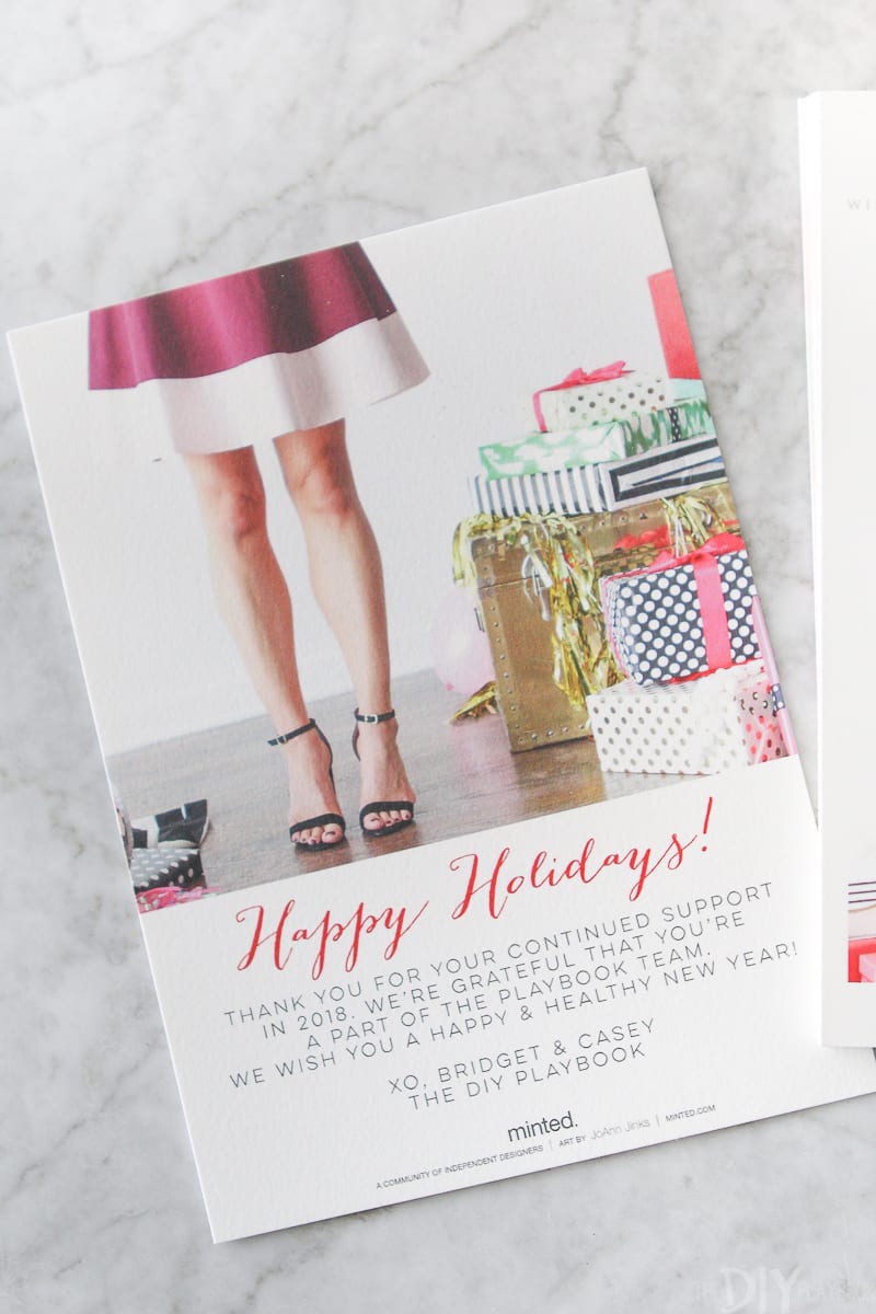 kate Spade inspired christmas card