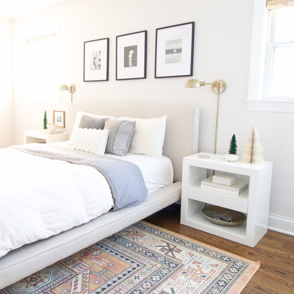 christmas bedroom tour with west elm