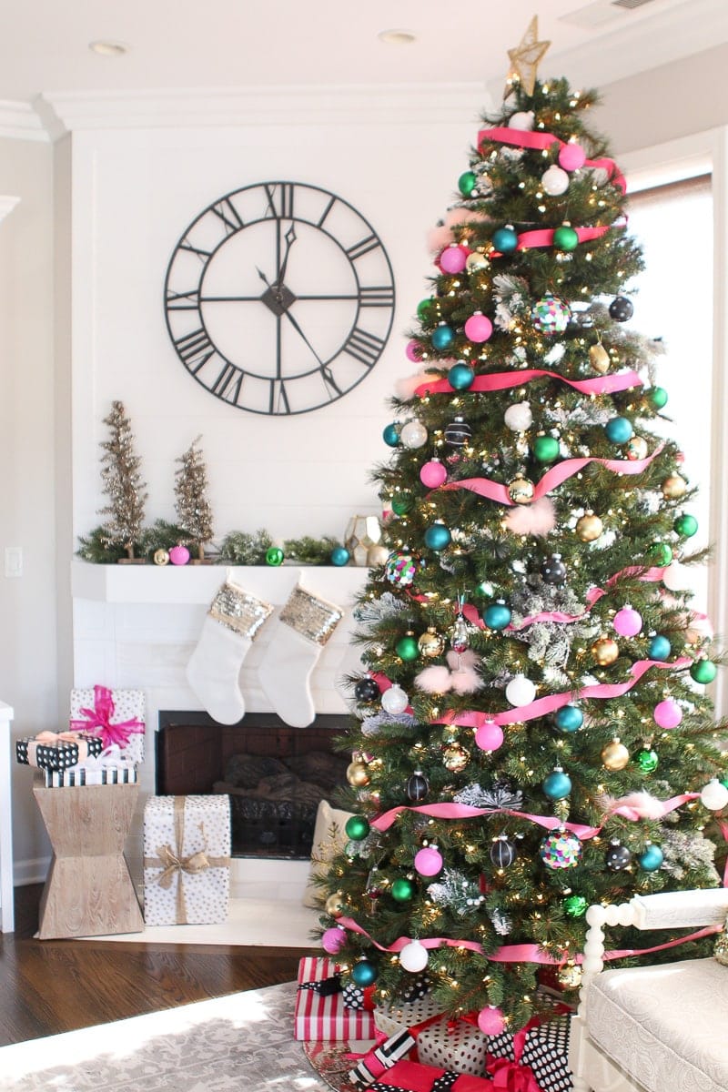 Girly and glam Christmas tree