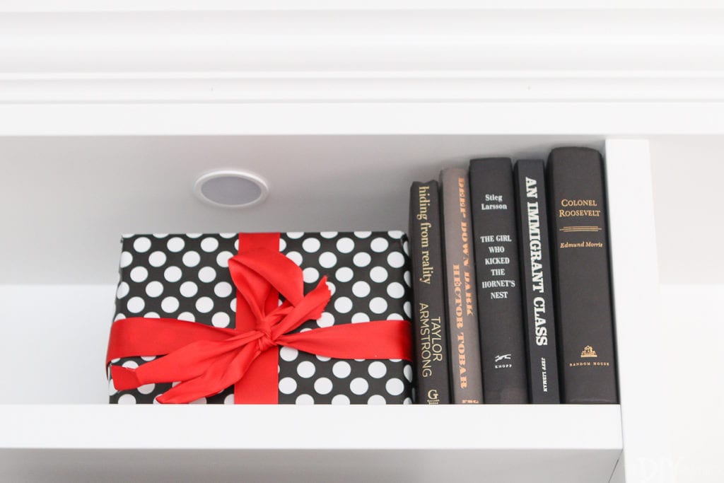 Wrap faux presents to use as decor