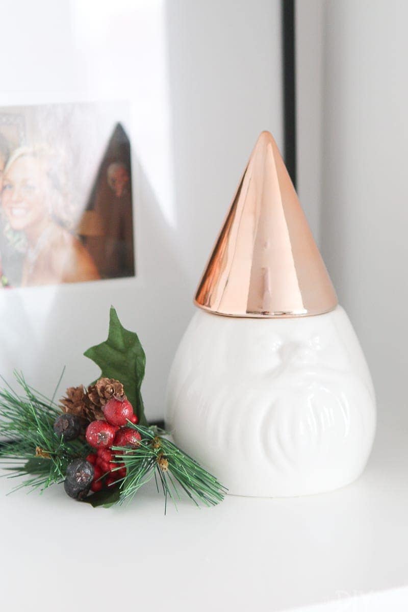 Ceramic Santa decor