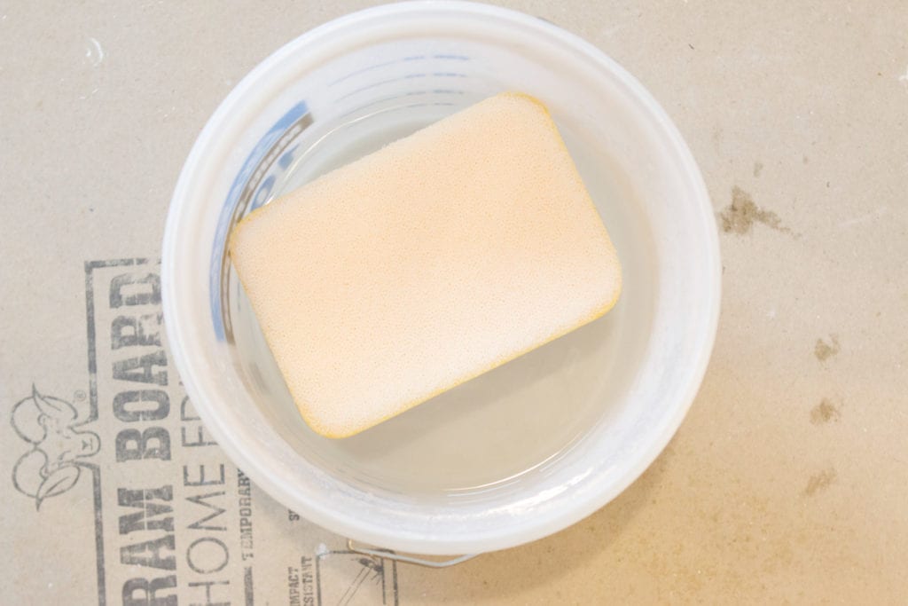 clean water during grouting