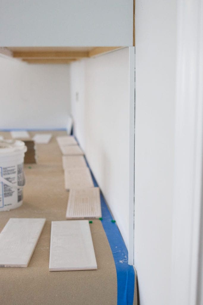 using schluter to backsplash tile